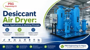 Read more about the article Desiccant Air Dryer: Types, Applications & Working Principle