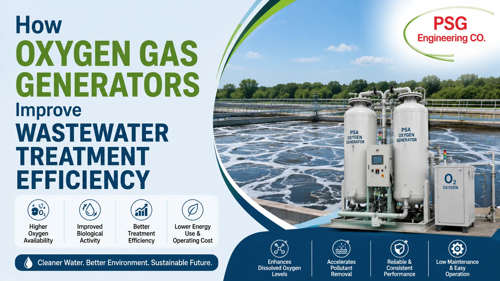 You are currently viewing How Oxygen Gas Generators Improve Wastewater Treatment Efficiency
